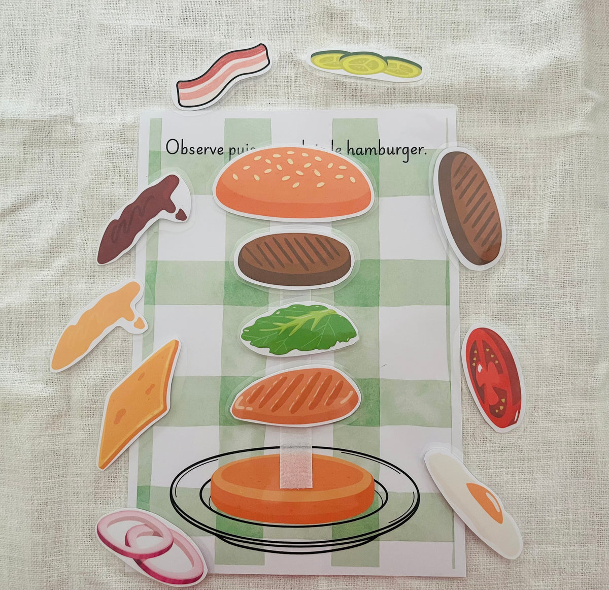 Le Hamburger des Frangines – Jeu éducatif dès 3 ans