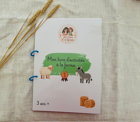 Mon Livre d'Activités à la Ferme – 11 activités dès 3 ans