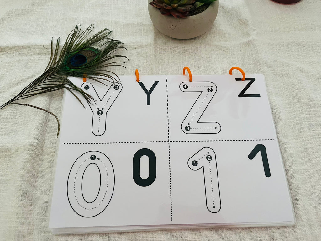L'alphabet et les chiffres à tracer pdf