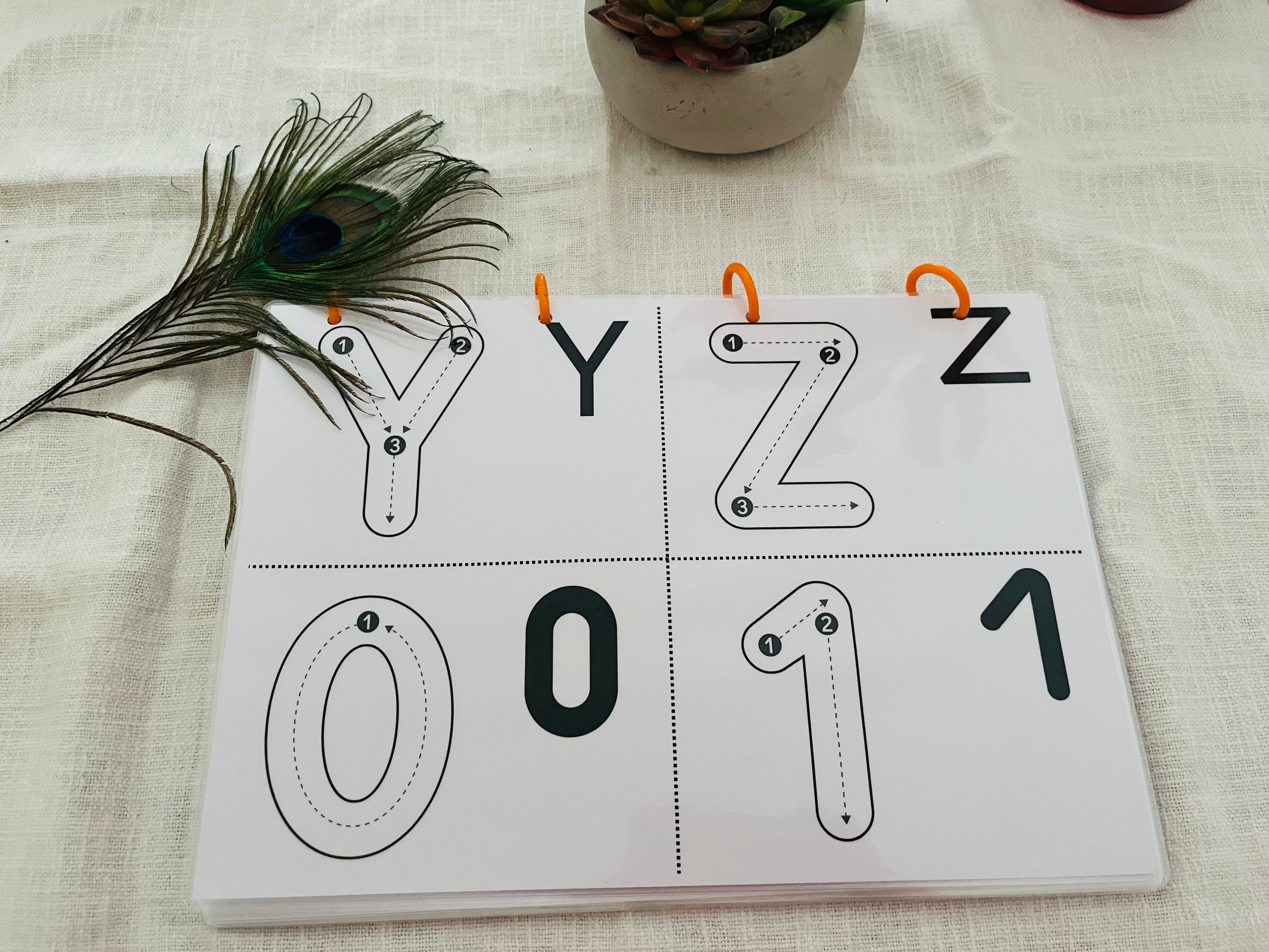 L'alphabet et les chiffres à tracer pdf