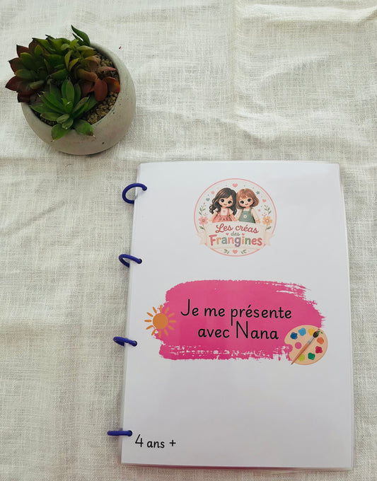 Je me présente avec Nana – Livre d'activités personnalisable