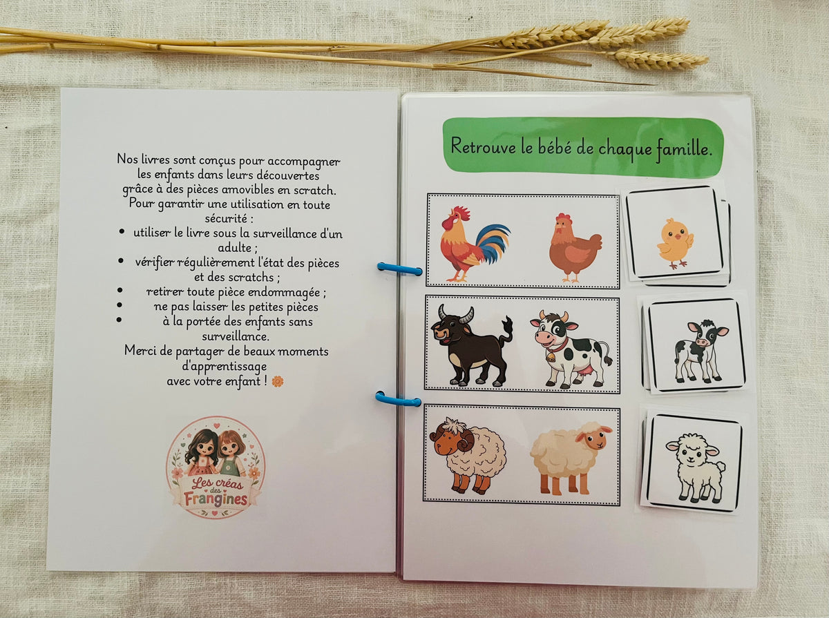 Mon Livre d'Activités à la Ferme – 11 activités dès 3 ans