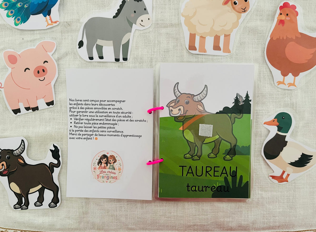 Mon Imagier à la Ferme – Jeu éducatif dès 18 mois